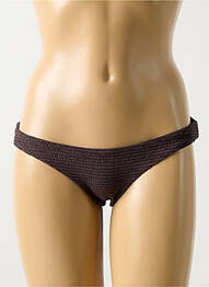 Bas de maillot de bain stretch culotte marron PILYQ femme