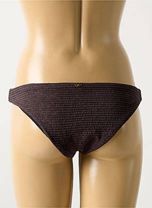 Bas de maillot de bain stretch culotte marron PILYQ femme