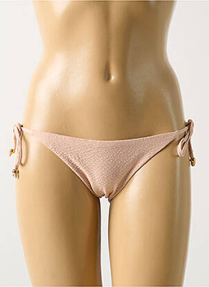 Bas de maillot de bain fermeture liens à nouer bikini rose PILYQ femme