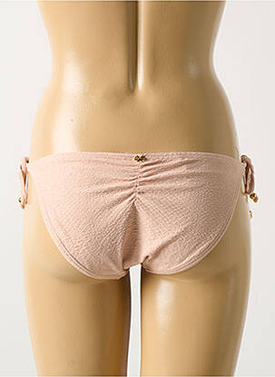 Bas de maillot de bain fermeture liens à nouer bikini rose PILYQ femme