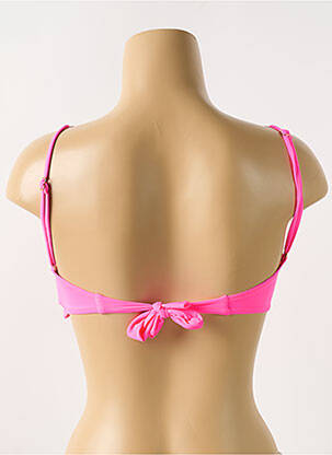 Haut de maillot de bain stretch haut soutien-gorge moulé rose PHAX femme