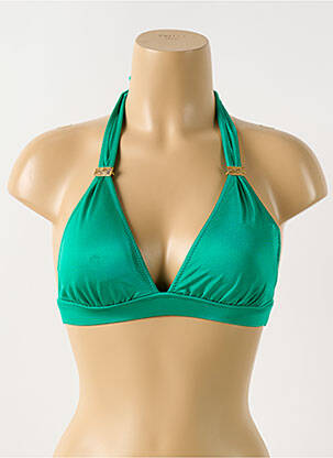 Haut de maillot de bain stretch haut soutien-gorge avec mousse de rembourrage amovible vert PHAX femme