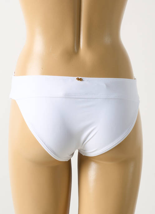 Bas de maillot de bain stretch culotte blanc PILYQ femme