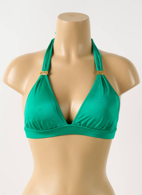 Haut de maillot de bain stretch haut soutien-gorge avec mousse de rembourrage amovible vert PHAX femme
