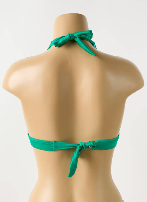 Haut de maillot de bain stretch haut soutien-gorge avec mousse de rembourrage amovible vert PHAX femme