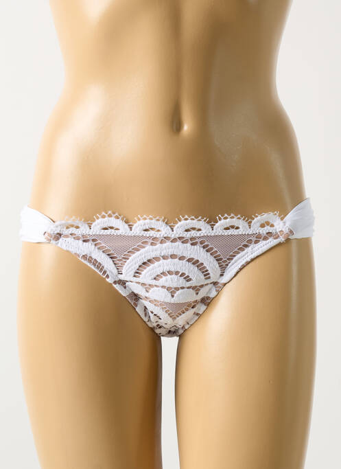 Bas de maillot de bain blanc PILYQ pour femme