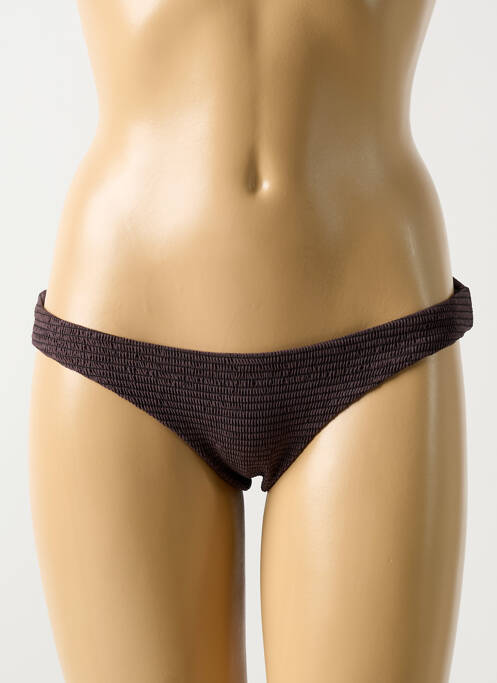 Bas de maillot de bain marron PILYQ pour femme