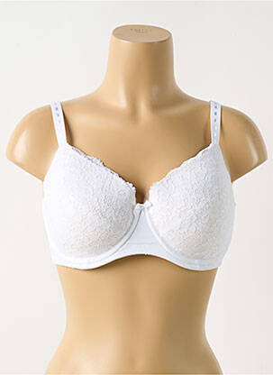 Soutien-gorge légère et transparente haut soutien-gorge moulé blanc AFTER EDEN femme