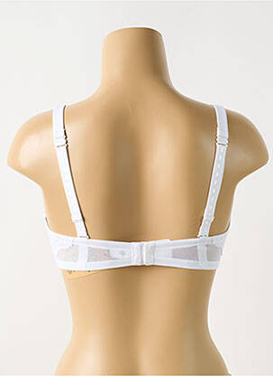 Soutien-gorge effet matière satinée haut soutien-gorge moulé blanc AFTER EDEN femme
