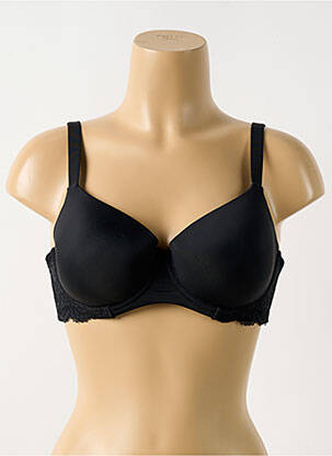 Soutien-gorge broderie haut soutien-gorge moulé noir AFTER EDEN femme