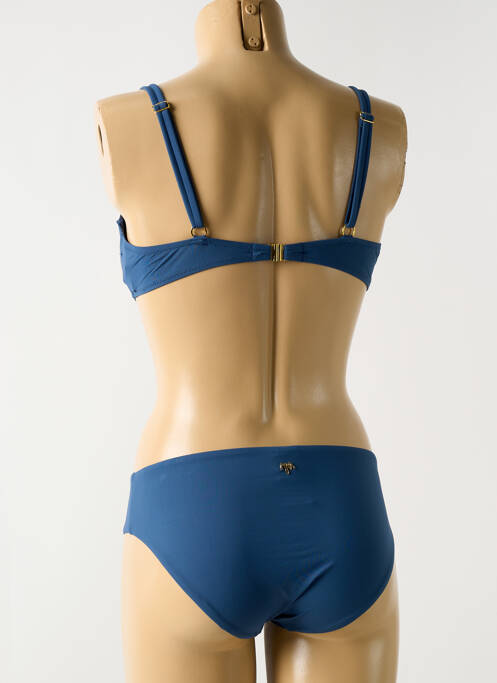 Maillot de bain 2 pièces bleu MIRADONNA femme