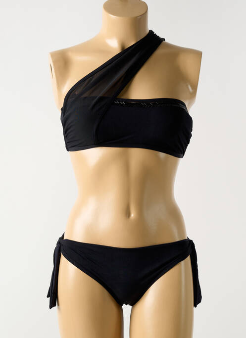 Maillot de bain 2 pièces noir MIRADONNA pour femme