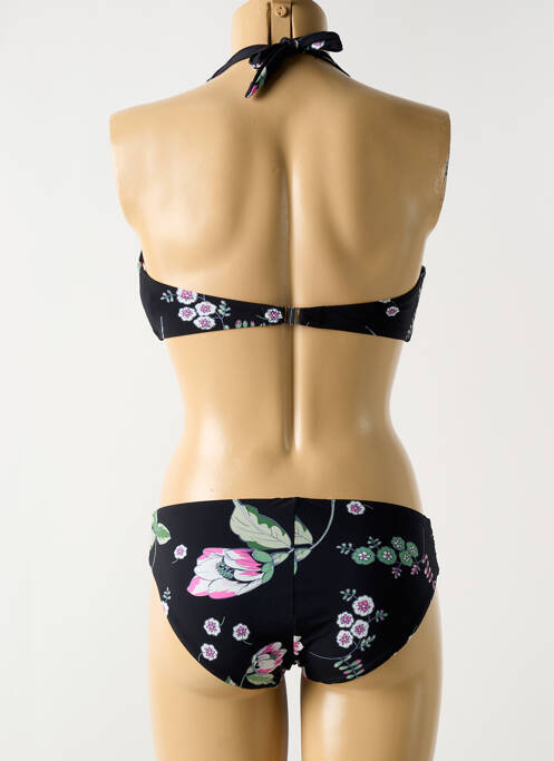 Maillot de bain 2 pièces noir MIRADONNA pour femme