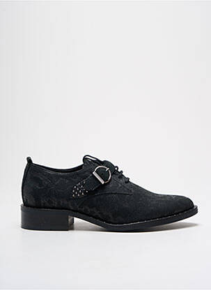 Derbies impression talon plat jusqu'à 3cm noir PHILIPPE MORVAN femme