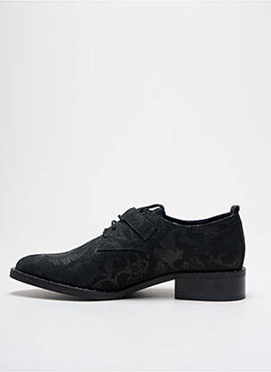 Derbies impression talon plat jusqu'à 3cm noir PHILIPPE MORVAN femme