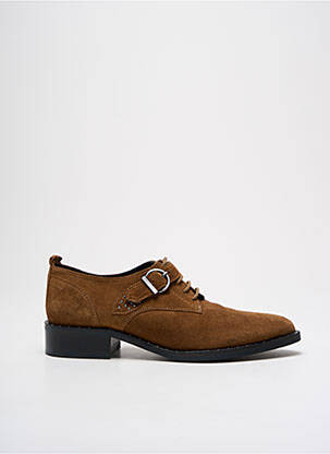 Derbies bout pointu talon plat jusqu'à 3cm marron PHILIPPE MORVAN femme