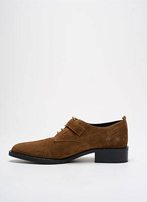 Derbies bout pointu talon plat jusqu'à 3cm marron PHILIPPE MORVAN femme