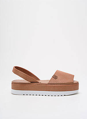 Sandales/nu pieds bout ouvert talon de 4 à 6cm marron POPA femme