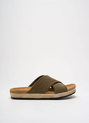 Mules/sabots voute plantaire talon plat jusqu'à 3cm vert SCHMOOVE femme