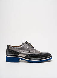 Derbies tissage satiné talon plat jusqu'à 3cm argent MELVIN & HAMILTON femme