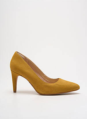 Escarpins type de semelle amortissante talon de 7 à 9cm jaune CLARKS femme