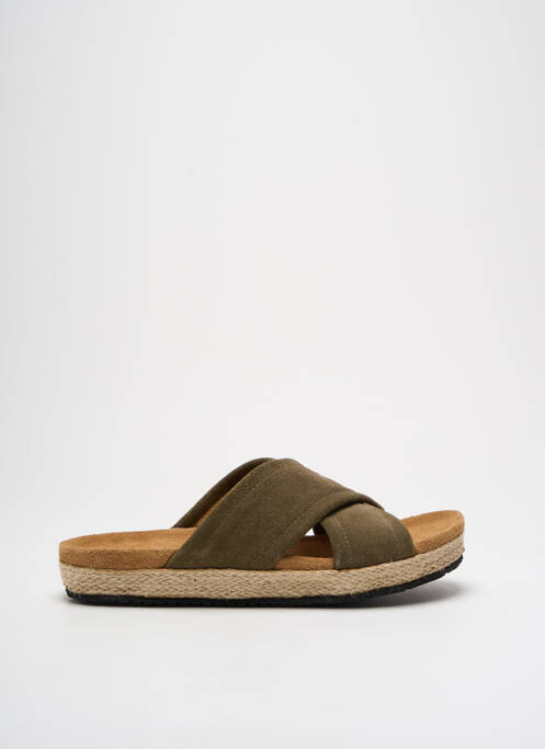 Mules/sabots voute plantaire talon plat jusqu'à 3cm vert SCHMOOVE femme