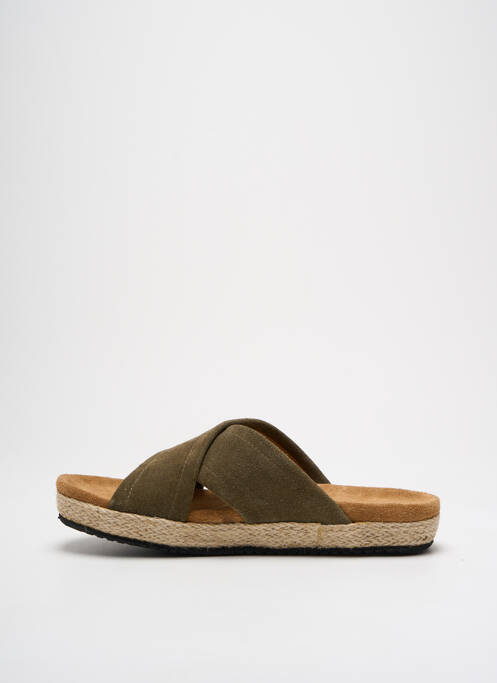 Mules/sabots voute plantaire talon plat jusqu'à 3cm vert SCHMOOVE femme