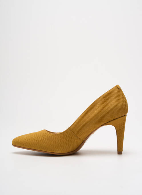 Escarpins type de semelle amortissante talon de 7 à 9cm jaune CLARKS femme