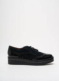 Derbies tissage satiné talon plat jusqu'à 3cm noir MAM'ZELLE femme