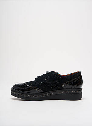 Derbies tissage satiné talon plat jusqu'à 3cm noir MAM'ZELLE femme