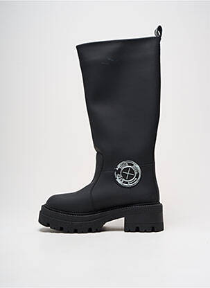 Bottes matière lisse talon de 4 à 6cm noir METISSE femme