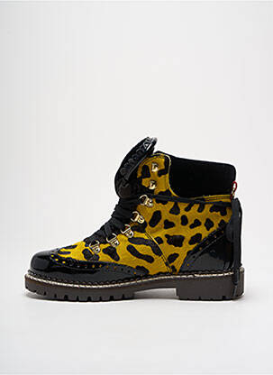 Bottines/boots fourrée talon plat jusqu'à 3cm jaune NIS femme