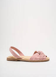 Sandales/nu pieds chiquet talon plat jusqu'à 3cm rose RIA MENORCA femme
