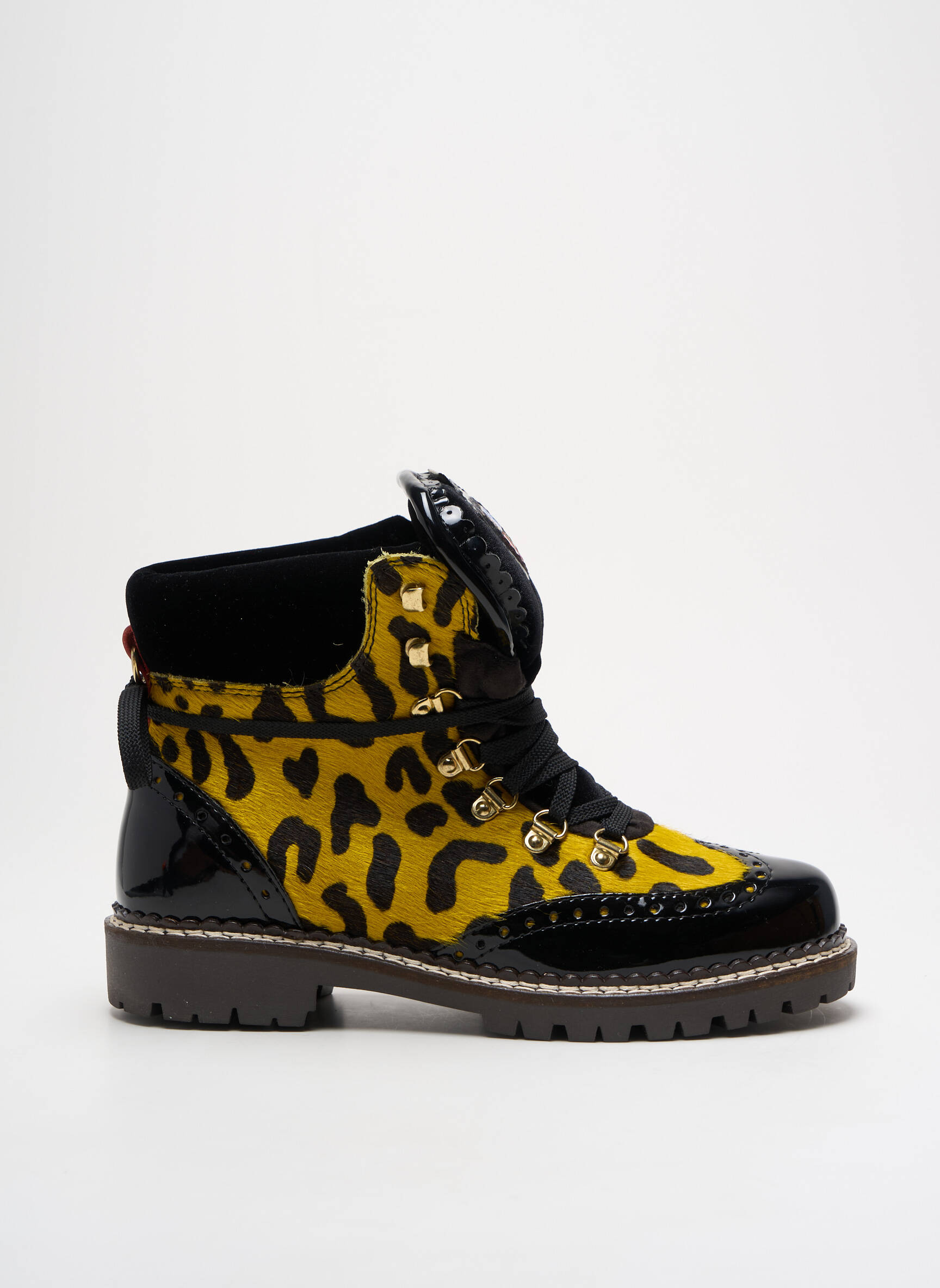 Bottines/boots fourrée talon plat jusqu'à 3cm jaune NIS femme