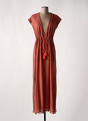 Robe de plage coupe cintrée orange CYELL femme