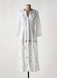 Robe de plage coupe cintrée blanc CYELL femme