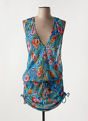 Robe de plage coupe cintrée bleu LULI FAMA femme