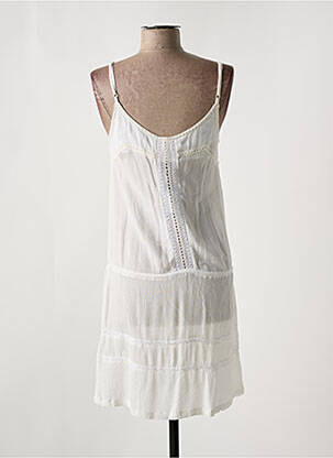 Robe de plage fermeture liens à nouer beige CYELL femme