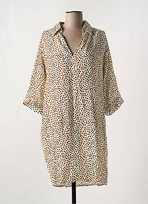 Robe de plage manches 3/4 beige CYELL femme