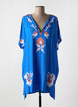 Robe de plage coupe fluide bleu CYELL femme