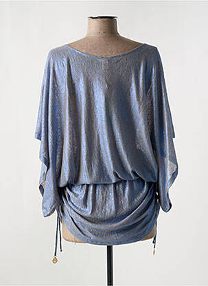 Robe de plage fermeture liens à nouer bleu LULI FAMA femme