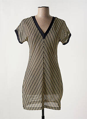 Robe de plage coupe cintrée noir LULI FAMA femme