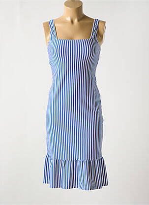 Robe de plage coupe cintrée bleu CYELL femme