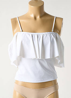 Top de bain effet matière satinée blanc PHAX femme