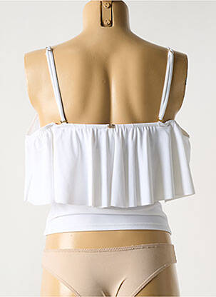 Top de bain effet matière satinée blanc PHAX femme