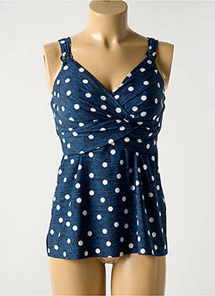 Top de bain stretch bleu MIRACLESUIT femme