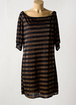 Robe de plage coupe fluide noir MIRADONNA femme