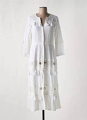 Robe de plage blanc CYELL pour femme