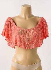 Haut de maillot de bain rose LULI FAMA pour femme seconde vue