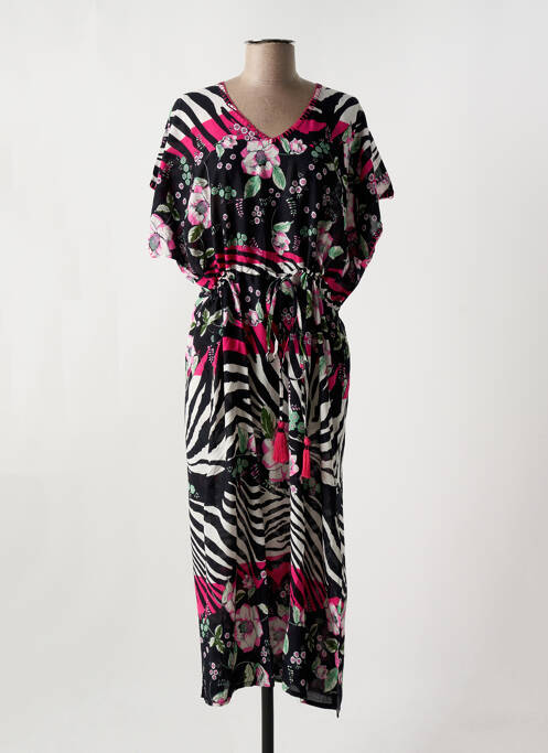 Robe de plage coupe cintrée rose MIRADONNA femme